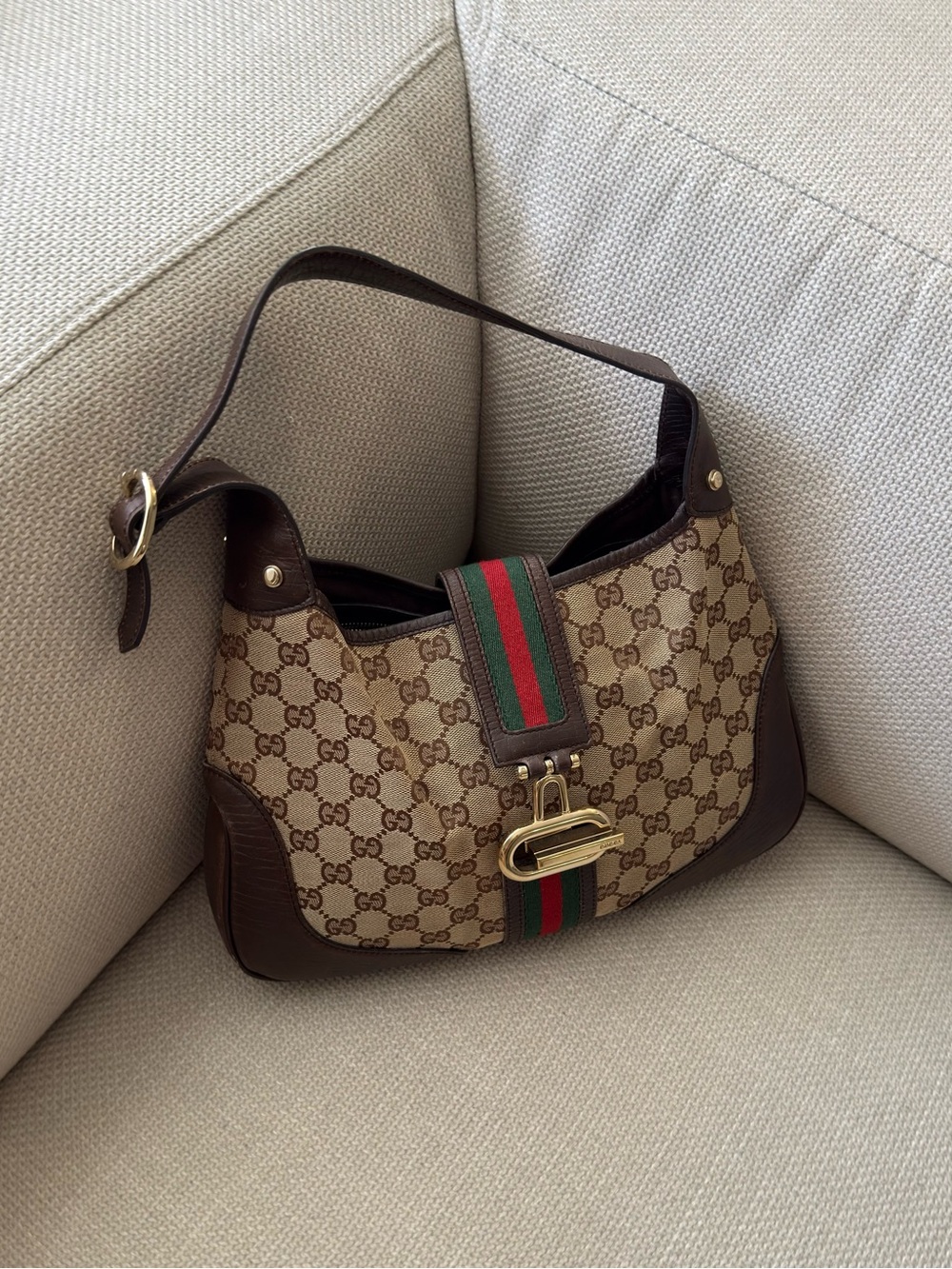 Gucci Jackie Buckle Closure/ Sherry Line